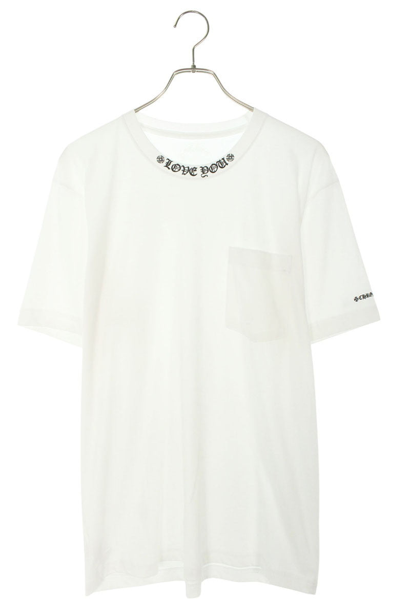 Chrome Hearts CH T-SHRT LOVE YOU Print T-Shirt White Size L