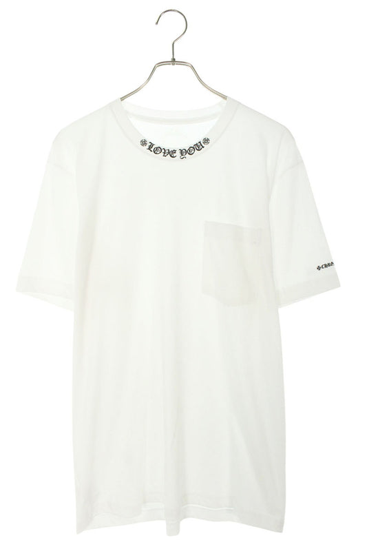 Chrome Hearts CH T-SHRT LOVE YOU Print T-Shirt White Size L
