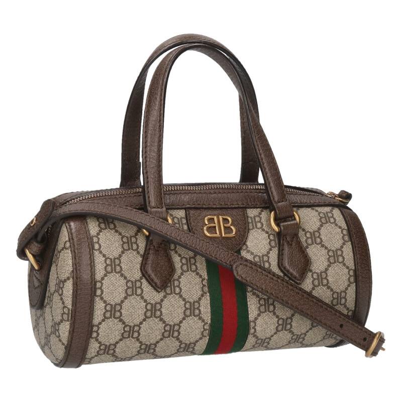 Balenciaga x Gucci The Hacker Project GG pattern canvas shoulder bag