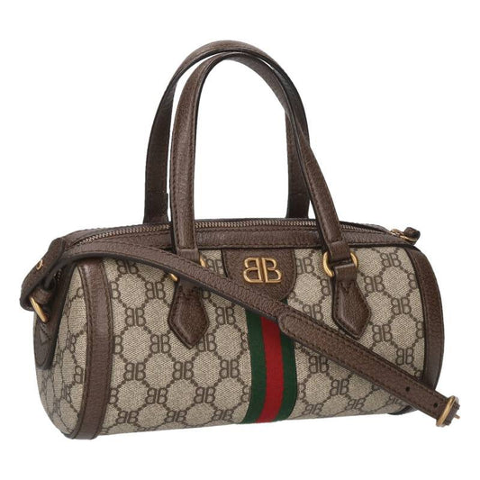 Balenciaga x Gucci The Hacker Project GG pattern canvas shoulder bag