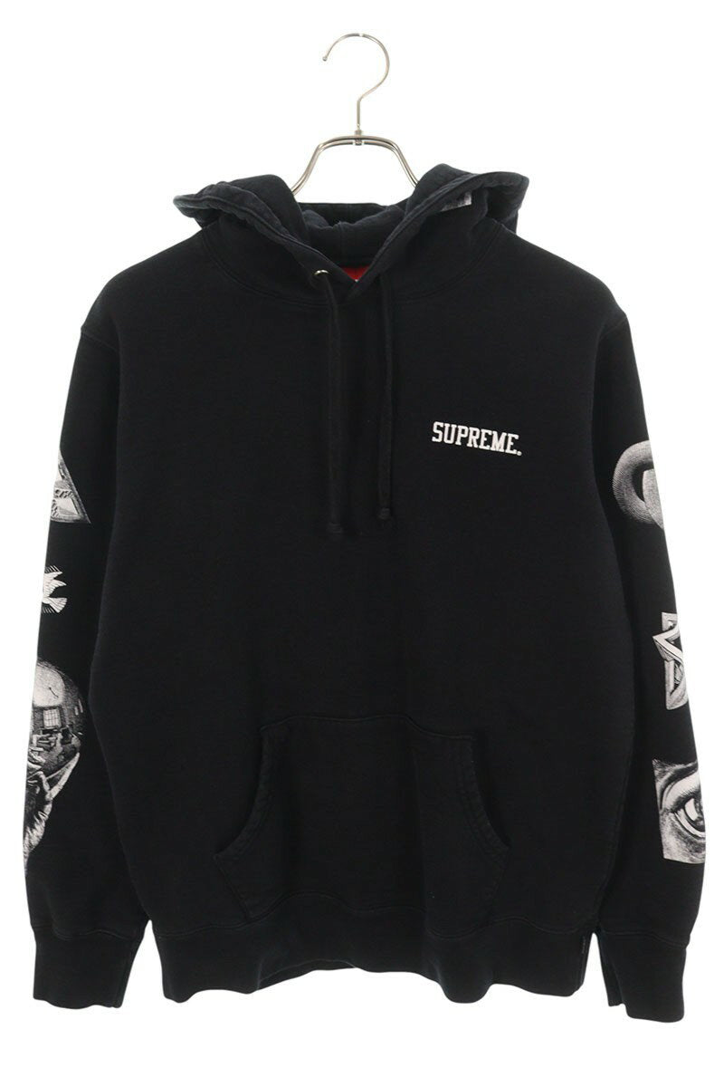 Supreme 17SS M.C. Escher Hooded Sweatshirt Black Size M