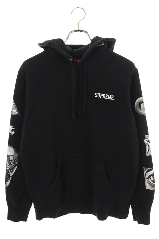 Supreme 17SS M.C. Escher Hooded Sweatshirt Black Size M