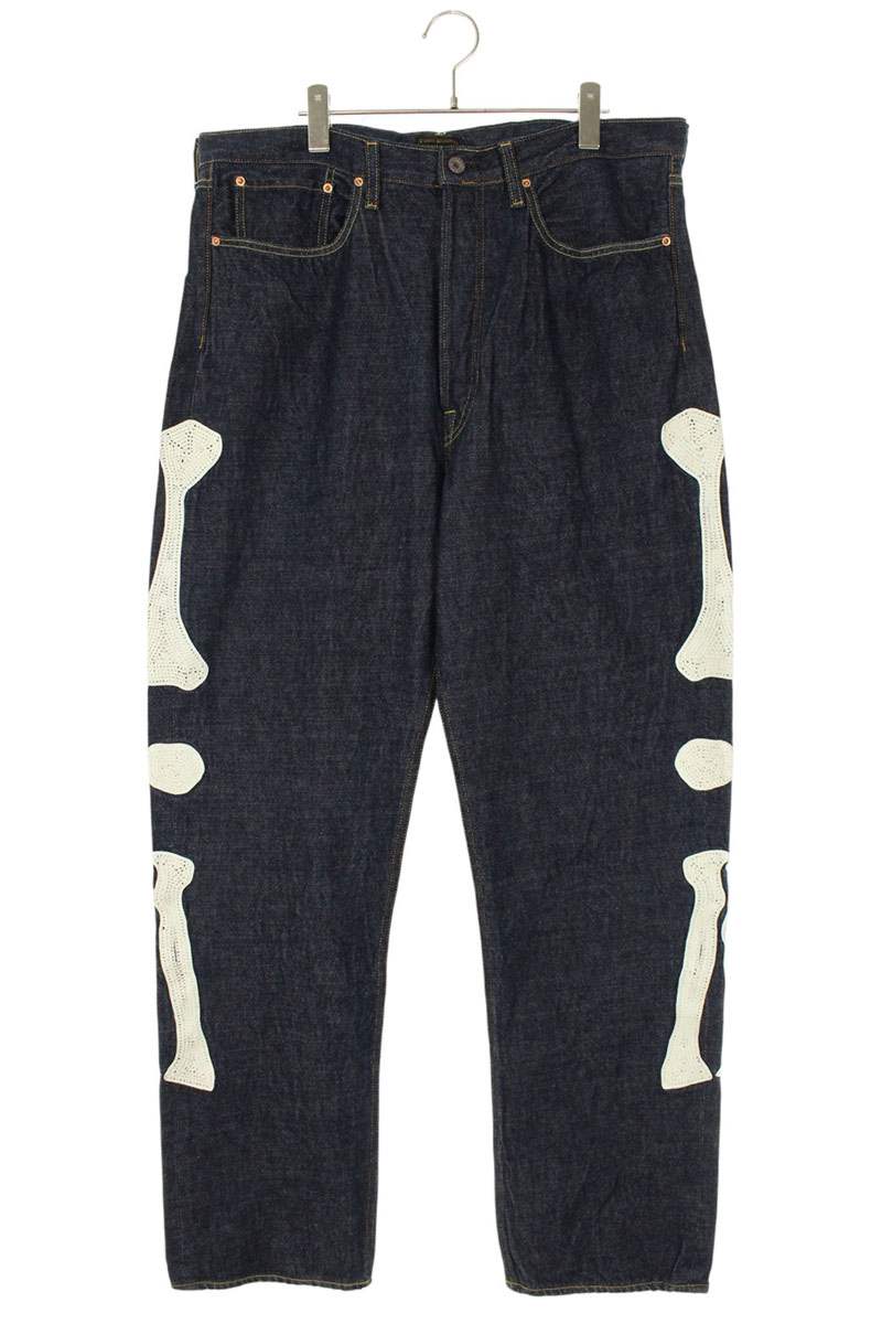 Kapital Embroidered Denim Pants Blue Size 38