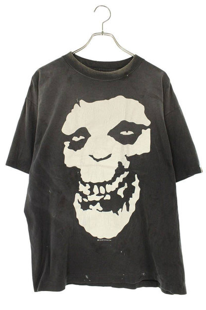 Bape x Saint Michael LOVE Print T-Shirt Black Size L