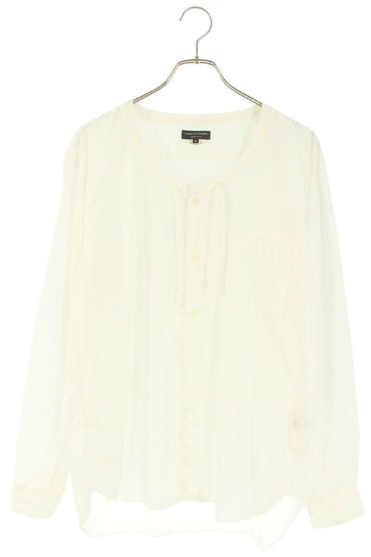 Vintage Comme des Garcons Tops - COMME des GARCONS HOMME PLUS Cut-Off L/S Shirt White Size M - Authentic Archive