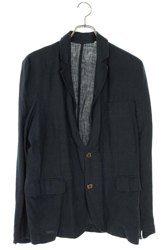 Our Legacy Leather Jacket Blue Size XS