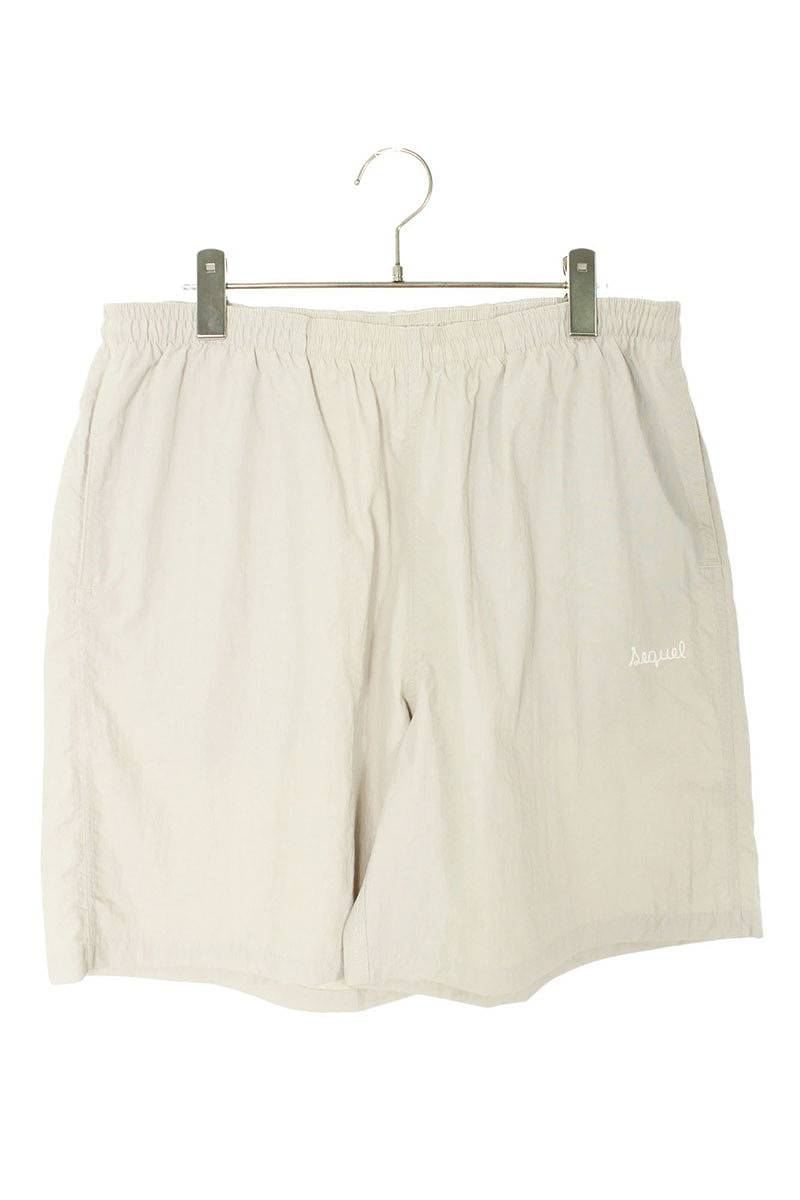 SEQUEL Logo Embroidered Pants Beige Size US 34