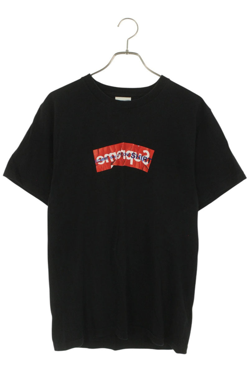 Supreme x Comme des Garcons 17SS Box Logo Tee T-Shirt Black Size M