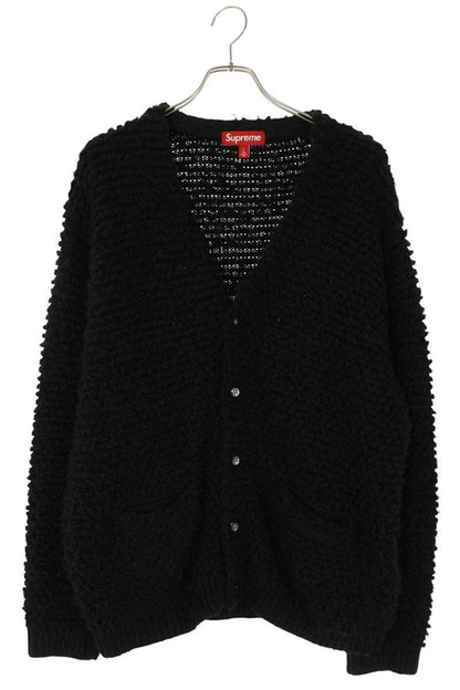 Supreme 24AW Textured Knotted Cardigan Black Size L
