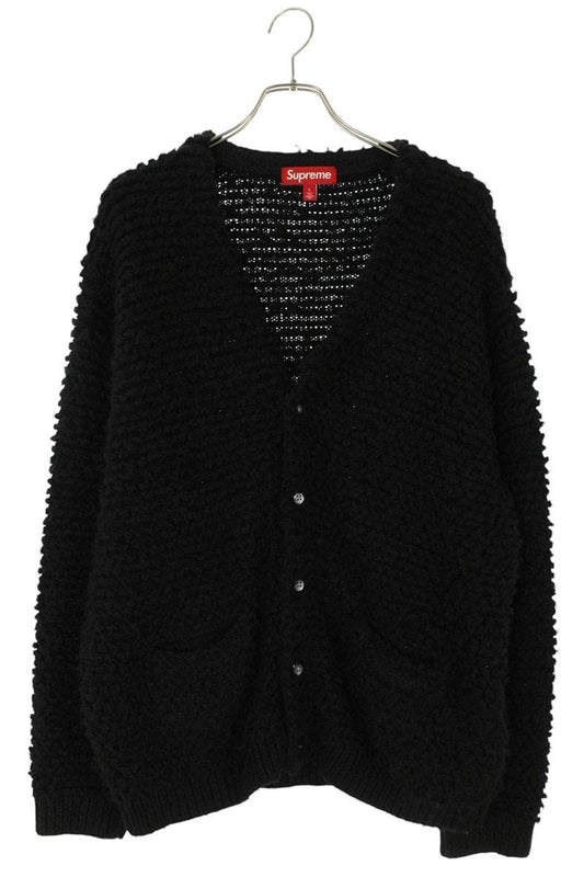 Supreme 24AW Textured Knotted Cardigan Black Size L