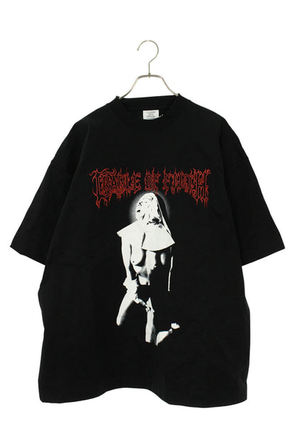 Vetements 25AW BLACK CofIconicNunMetalizedT T-Shirt Black Size XS