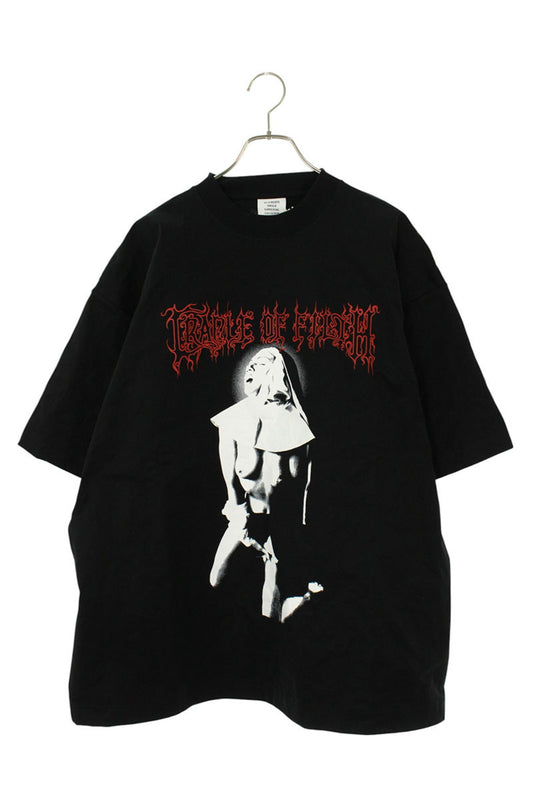 Vetements 25AW BLACK CofIconicNunMetalizedT T-Shirt Black Size XS