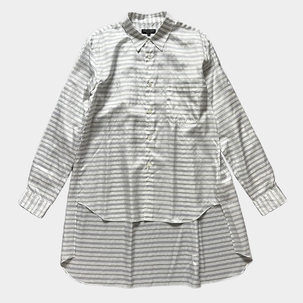 COMME DES GARCONS HOMME PLUS 24AW Striped Shirt White Size S