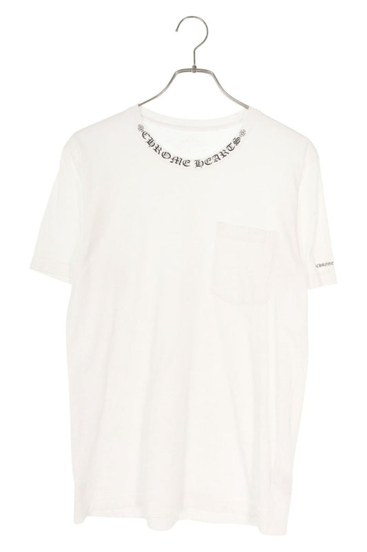 Chrome Hearts Neck Logo Print T-Shirt White Size M