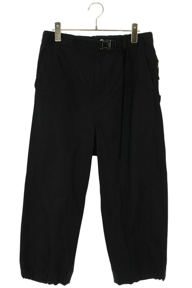 Sacai 25SS Cotton Long Pants Black Size 28