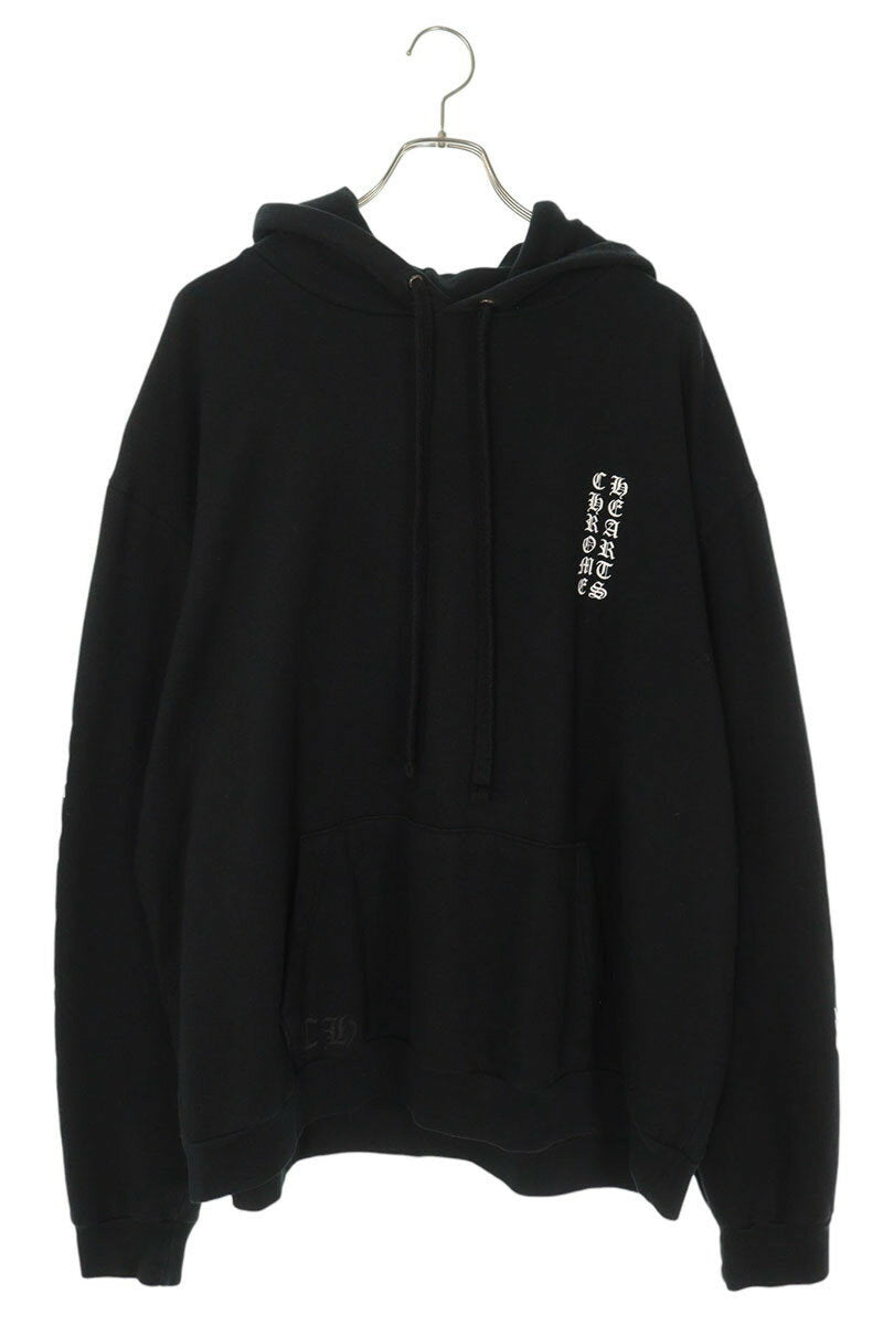 Chrome Hearts SWTSHRT PLVR Logo Print Pullover Hoodie Black Size XL