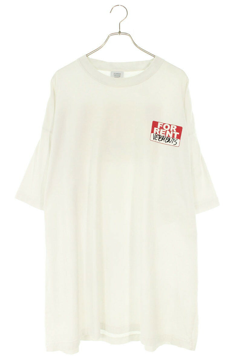 Vetements FOR RENT Print Oversized T-Shirt White x Red Size S