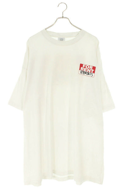 Vetements FOR RENT Print Oversized T-Shirt White x Red Size S