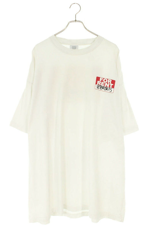 Vetements FOR RENT Print Oversized T-Shirt White x Red Size S
