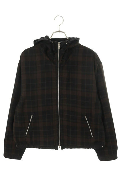 Our Legacy Hooded Zip Up Blouson Black x Brown Size S