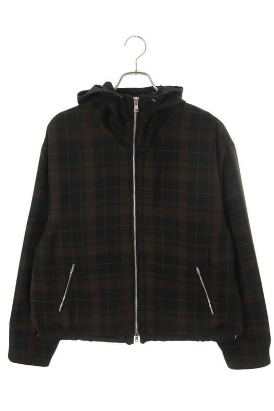 Our Legacy Hooded Zip Up Blouson Black x Brown Size S
