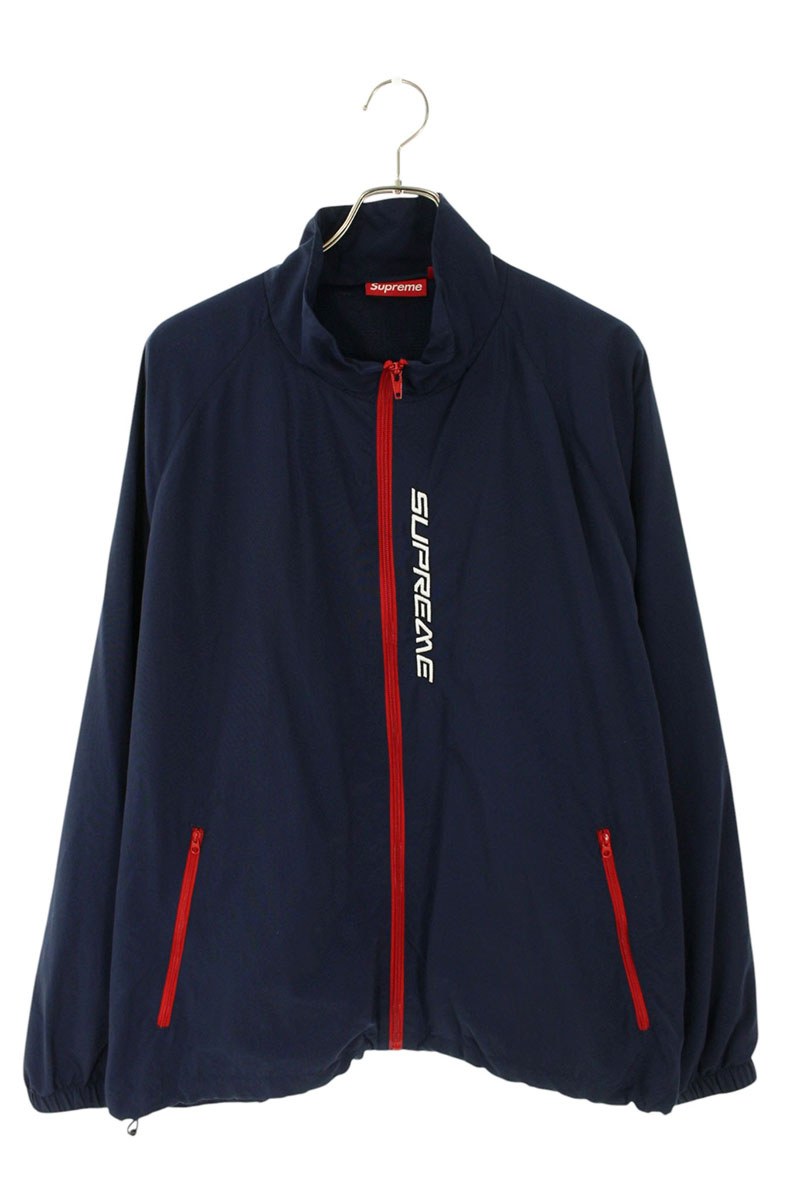 Supreme Conrast Zip jacket Logo Embroidered Up Blouson Blue x Red Size XL