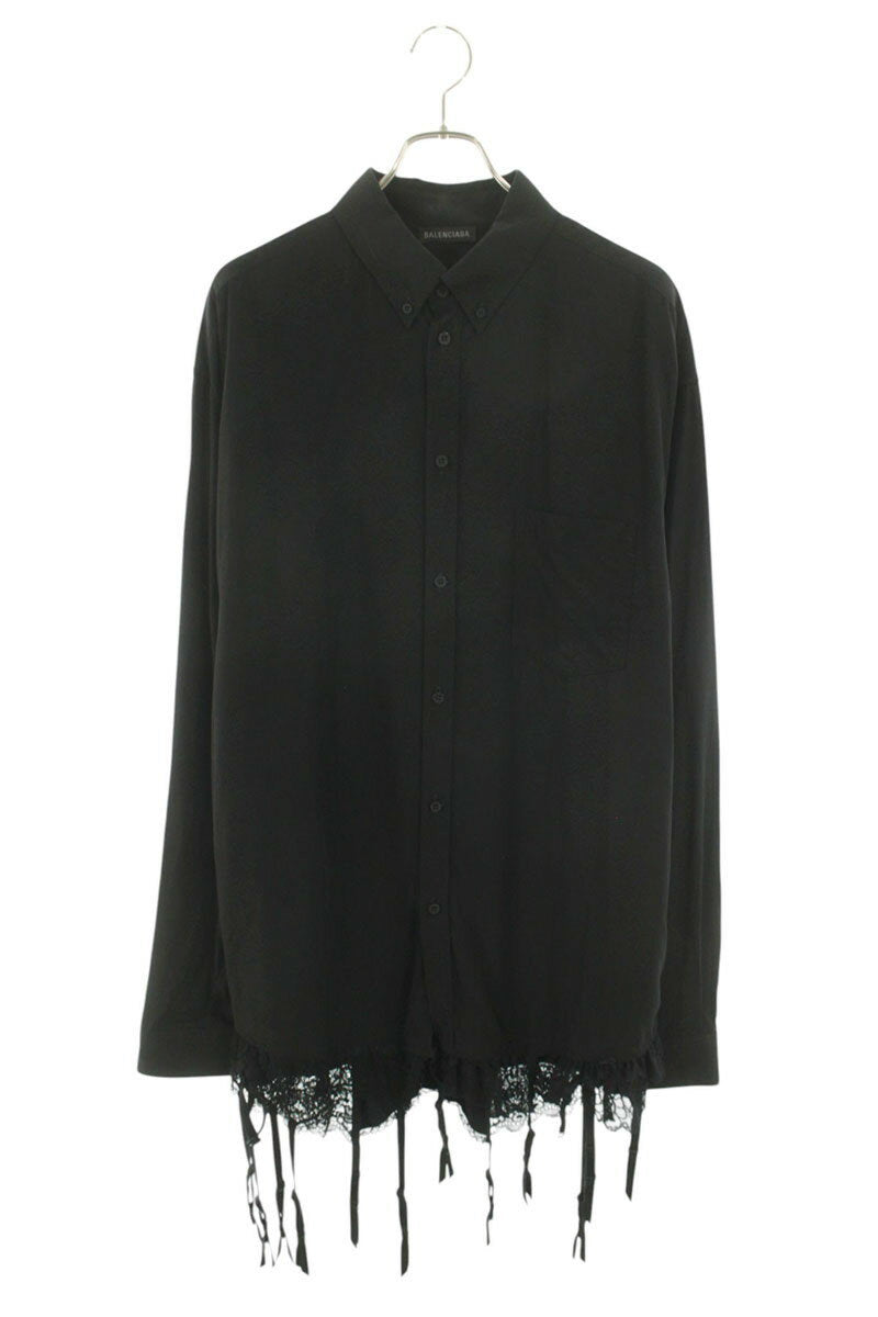 Balenciaga Long Sleeve Shirt Black Size XS