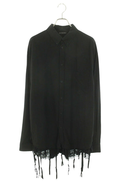 Balenciaga Long Sleeve Shirt Black Size XS