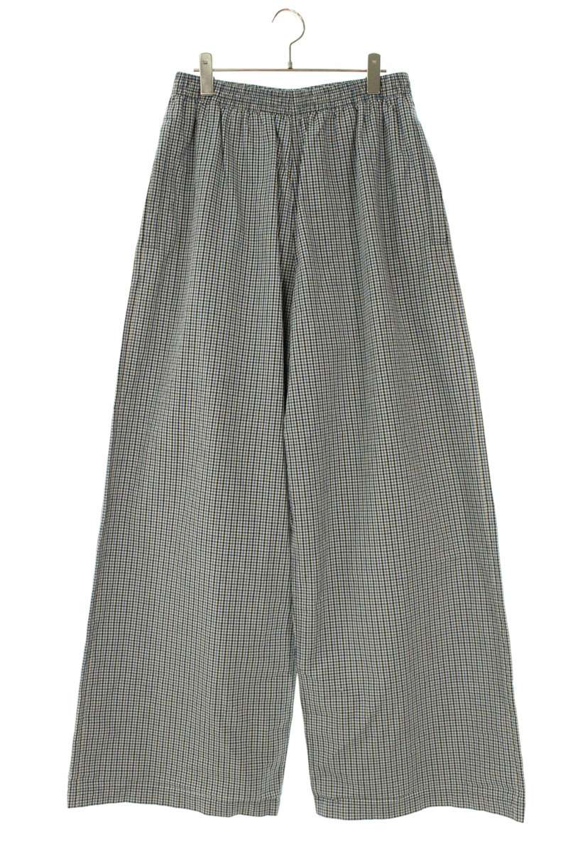 BALENCIAGA 25SS Tracksuit Checkered Pants Gray Size 33