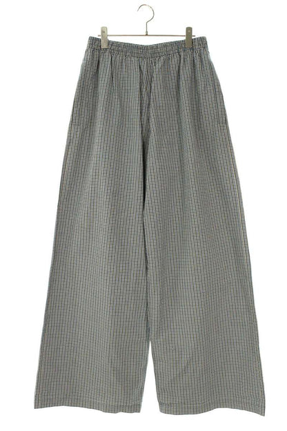 BALENCIAGA 25SS Tracksuit Checkered Pants Gray Size 33