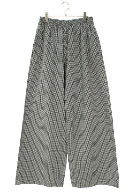 BALENCIAGA 25SS Tracksuit Checkered Pants Gray Size 33