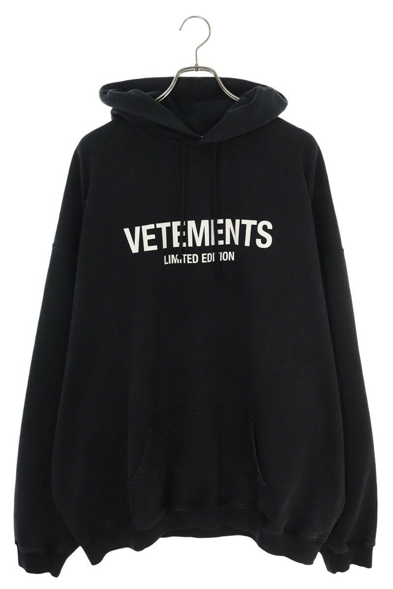 Vetements 24AW Logo Hoodie Black x White Multi Size L