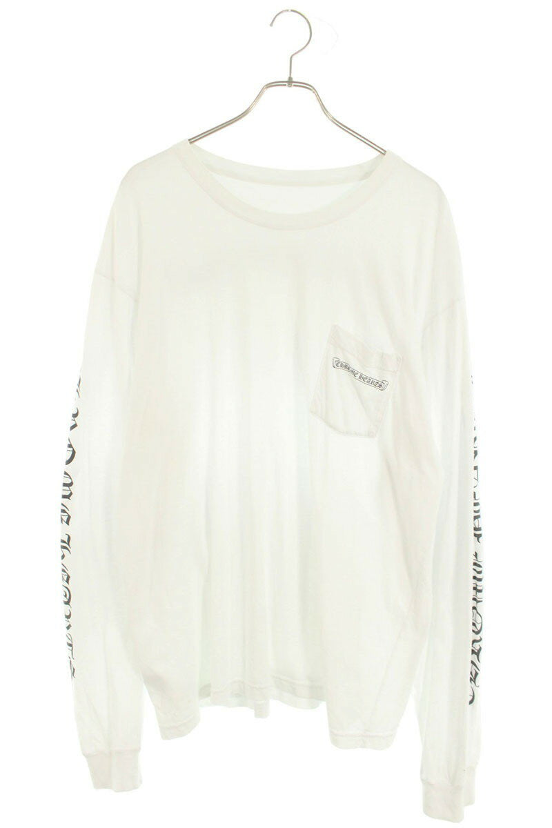 Chrome Hearts Back Label Long Sleeve Tee White Size XXL