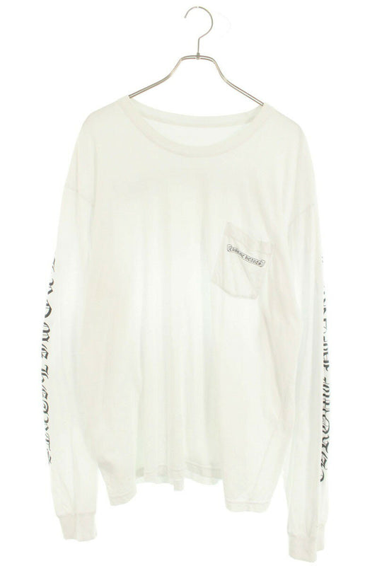 Chrome Hearts Back Label Long Sleeve Tee White Size XXL