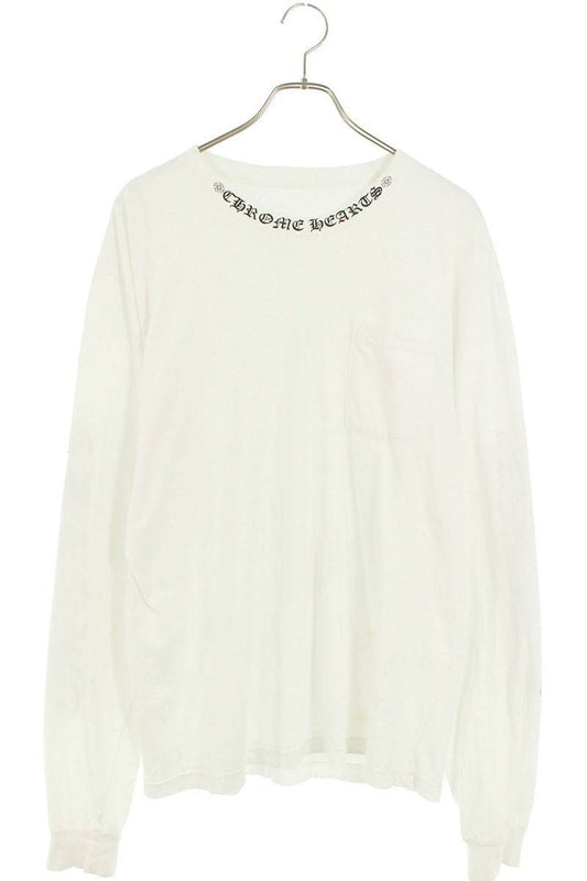 Chrome Hearts Logo Print Long Sleeve Tee White Size XL