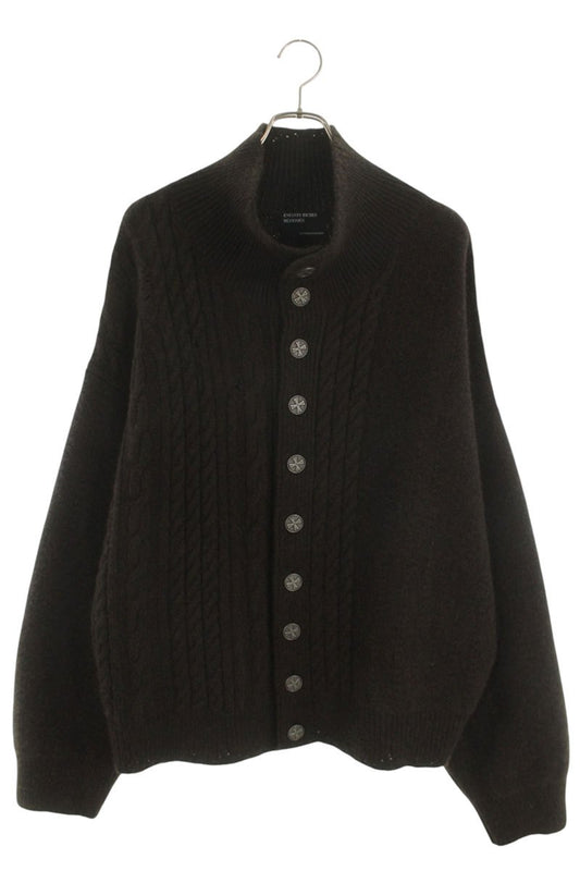 Enfants Riches Deprimes BUTTON DOWN TURTLENECK Cashmere Knit Cardigan Size XL