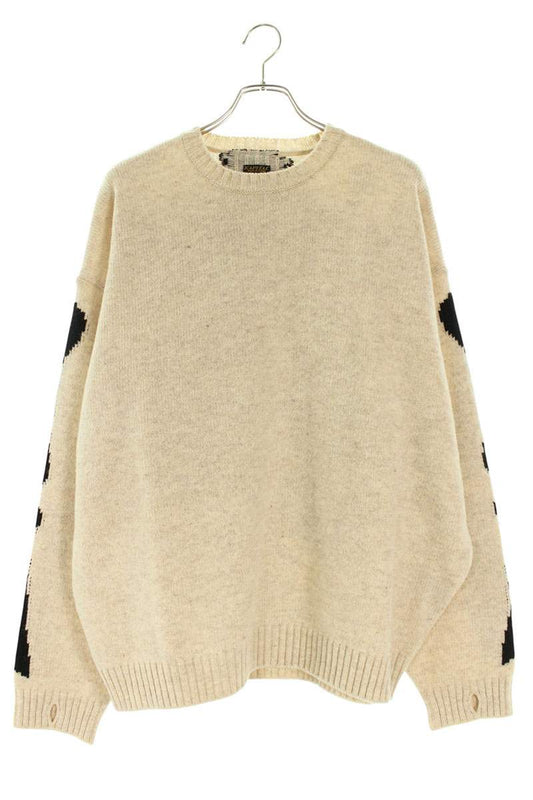 Kapital Wool BONE Knit Sweater Beige x Black Size 3