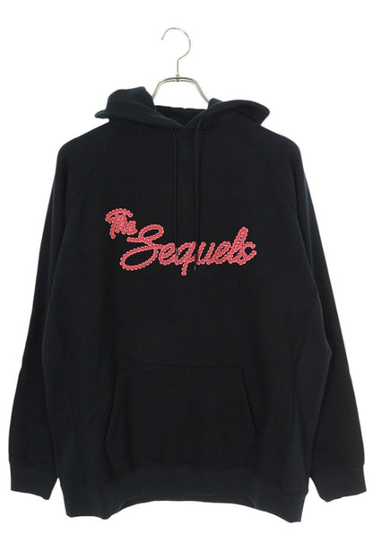 SEQUEL 23AW Logo Print Hoodie Black Size M