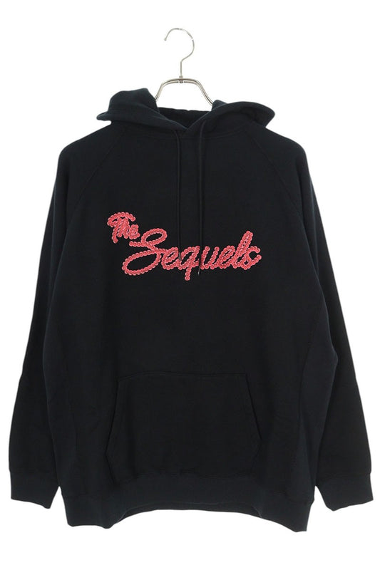 SEQUEL 23AW Logo Print Hoodie Black Size M