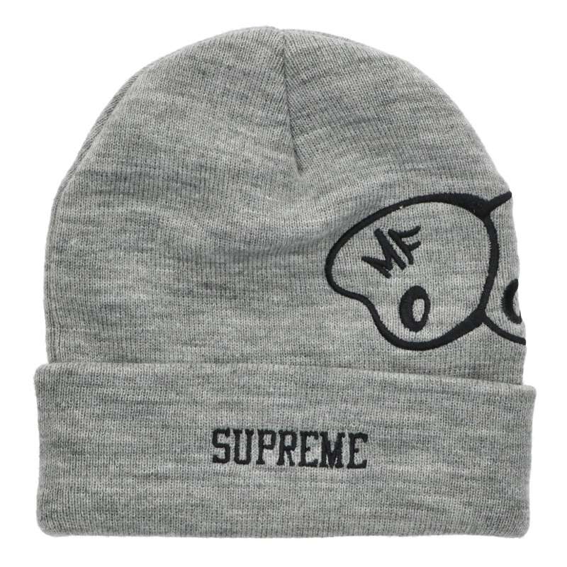 Supreme 23AW Embroidered Beanie Gray Size ONE