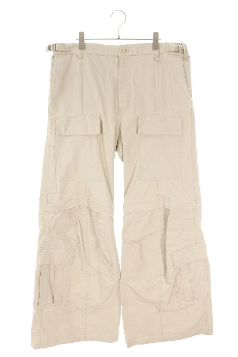 Balenciaga 23AW Cargo Flare Pants Beige Size XL