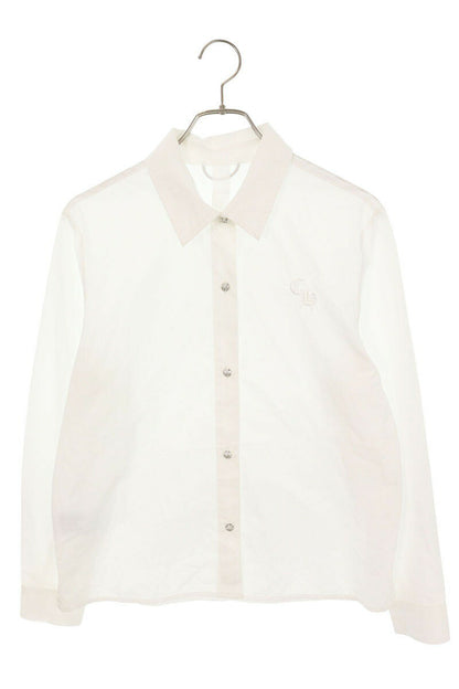 Vintage Chrome hearts Tops - Chrome Hearts Long Sleeve Shirt White Size M - Authentic Archive