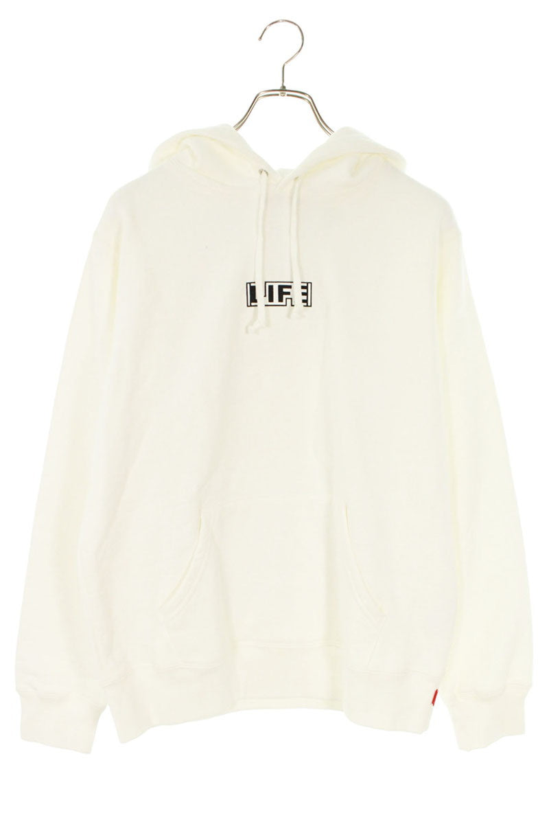 Supreme 19SS Gilbert&George DEATH Hooded Sweatshirt White Size S
