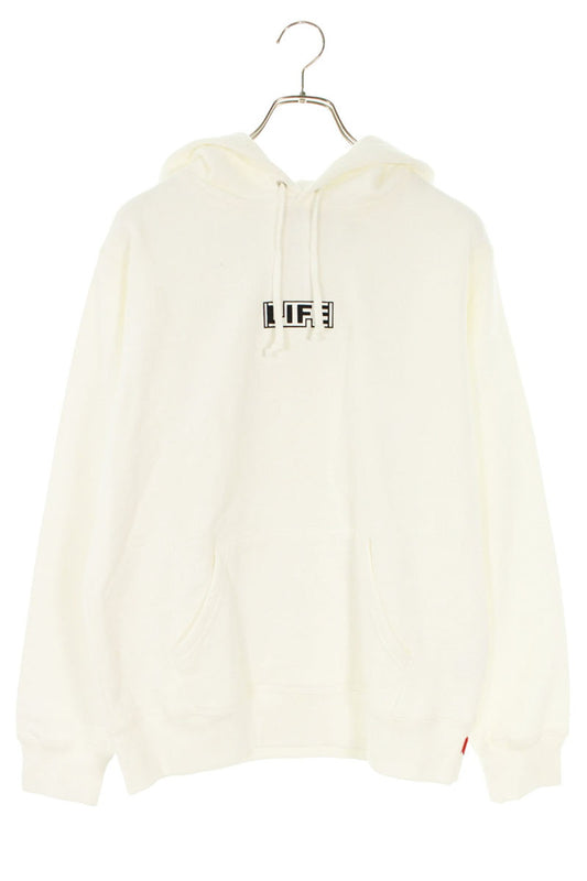 Supreme 19SS Gilbert&George DEATH Hooded Sweatshirt White Size S