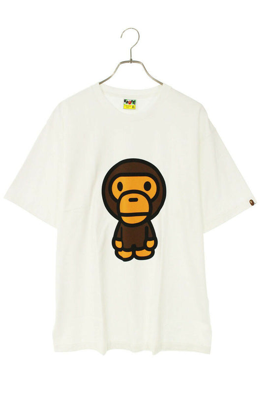 Vintage Bape Tops - A BATHING APE Big Baby Milo Tee Cotton White Size XL - Authentic Archive