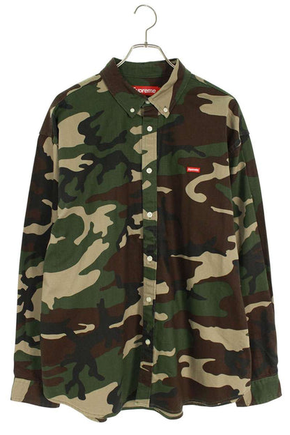 Supreme 25AW Small Box Denim Shirt Woodland Camo Size L