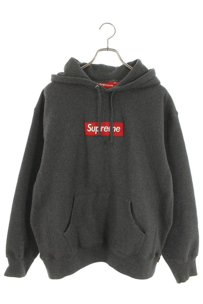 Supreme 21AW Box Logo Hooded Sweatshirt Gray Size S
