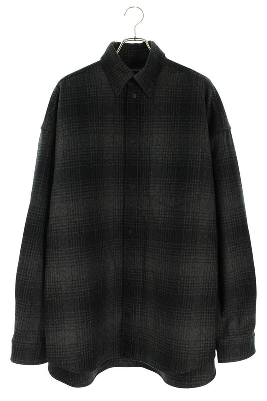 Balenciaga Oversized Long Sleeve Shirt Black Size M
