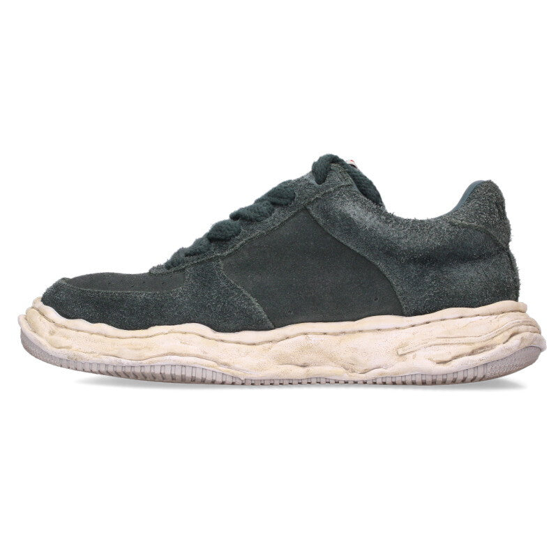 MIHARAYASUHIRO Leather Sneakers Green Size 44