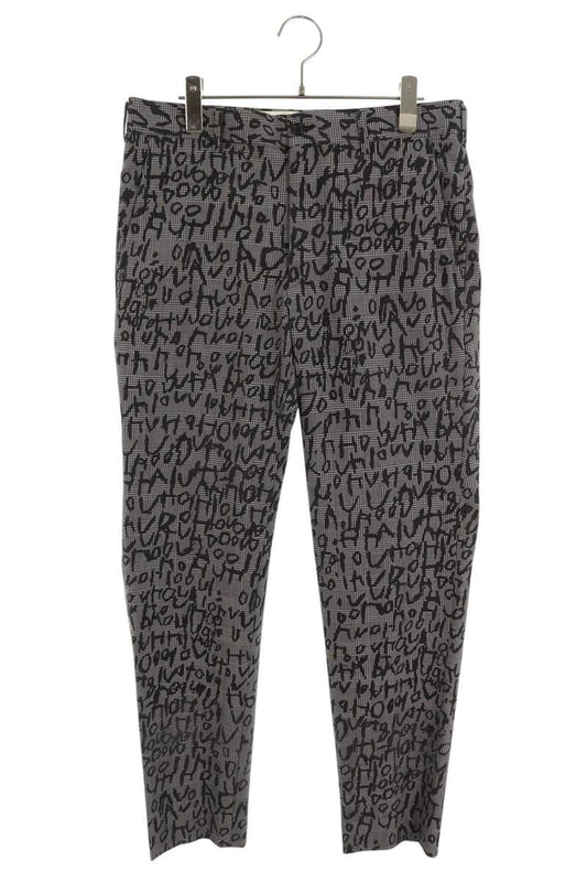Comme des Garcons AD2023 All-Over Print Long Pants Gray x Black Size S